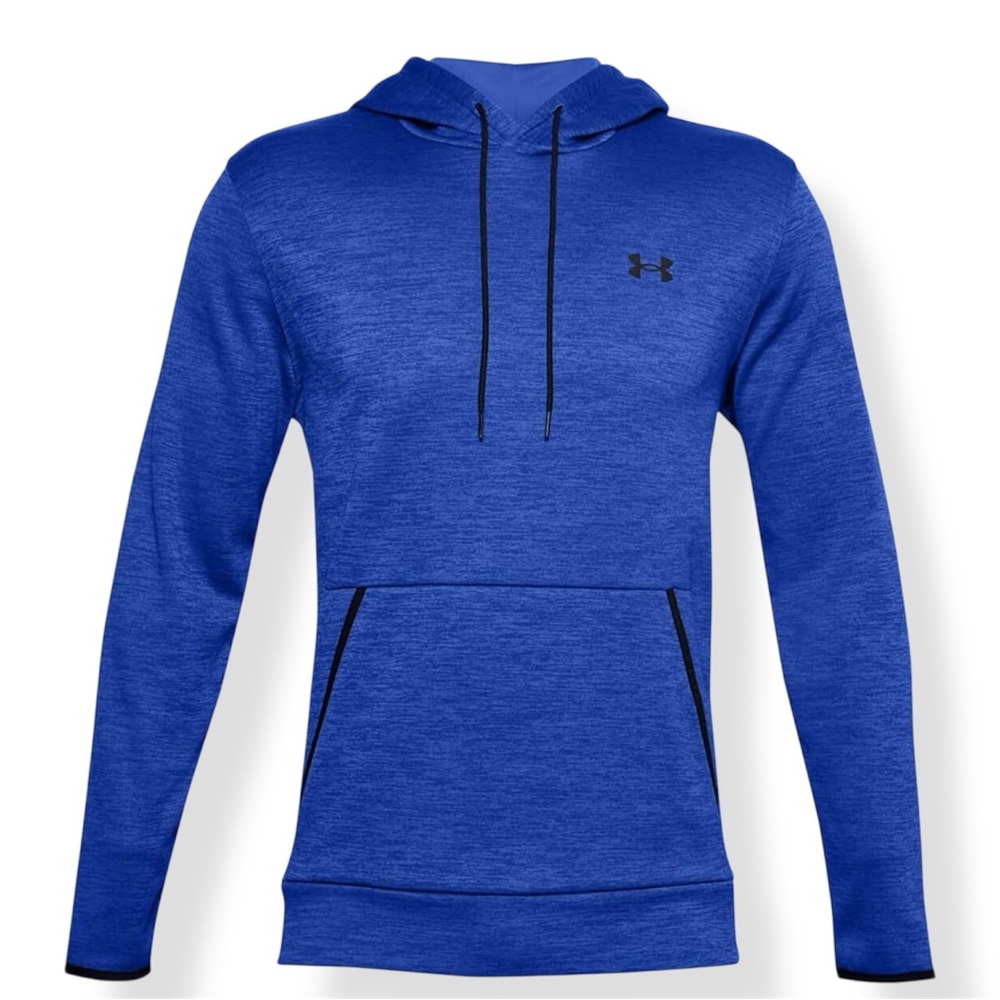 Under Armour Men's Fleece Twist Hoodie Royal Blue Active Top size XS - Picture 2 of 9